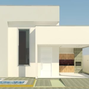 Casa com 02 quartos e varanda gourmet